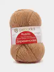 Светло-бежевый пряжа Пехорка "Деревенская", 100% шерсть, 100 г, 250 м