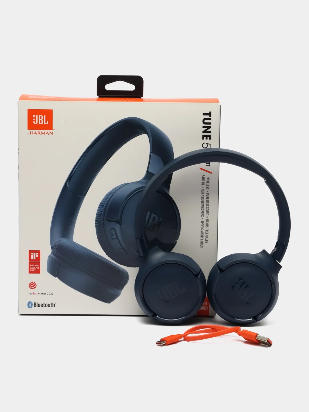 Синий беспроводные наушники JBL Tune 520BT