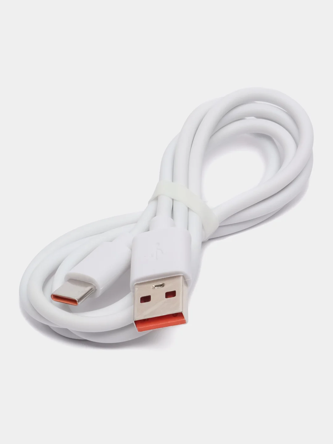 Белый usb кабель 6А, Type-C / Micro USB, для быстрой зарядки и передачи данных