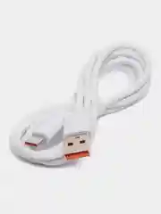 Белый usb кабель 6А, Type-C / Micro USB, для быстрой зарядки и передачи данных