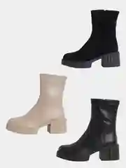 Женские ботинки на маленьком каблуке, осенние, весенние