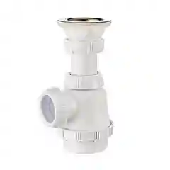 Белый сифон для раковины WIRQUIN 30975059 1, для биде и раковин, 1/4" х 32 мм, c выпуском 63 мм