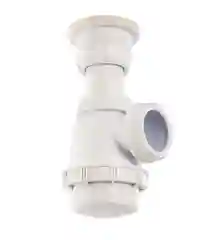 Белый сифон для раковины WIRQUIN 30975059 1, для биде и раковин, 1/4" х 32 мм, c выпуском 63 мм