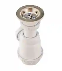 Белый сифон для раковины WIRQUIN 30975059 1, для биде и раковин, 1/4" х 32 мм, c выпуском 63 мм