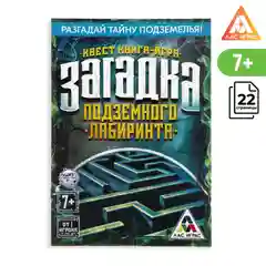 Ледяной квест книга-игра 25 видов, 21х15 см, 22 страницы, 8+, интерактивная книга приключений