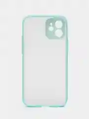 Бирюзовый чехол для Apple iPhone 12, чехол матовый на Айфон 12 с цветными кнопками