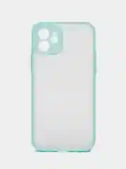 Бирюзовый чехол для Apple iPhone 12, чехол матовый на Айфон 12 с цветными кнопками