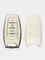 Бежевый чехол для смарт-ключа Haval F7, F7x, H1, H6, H8, H9, Jolion, Dargo. Чехол для смарт-ключей