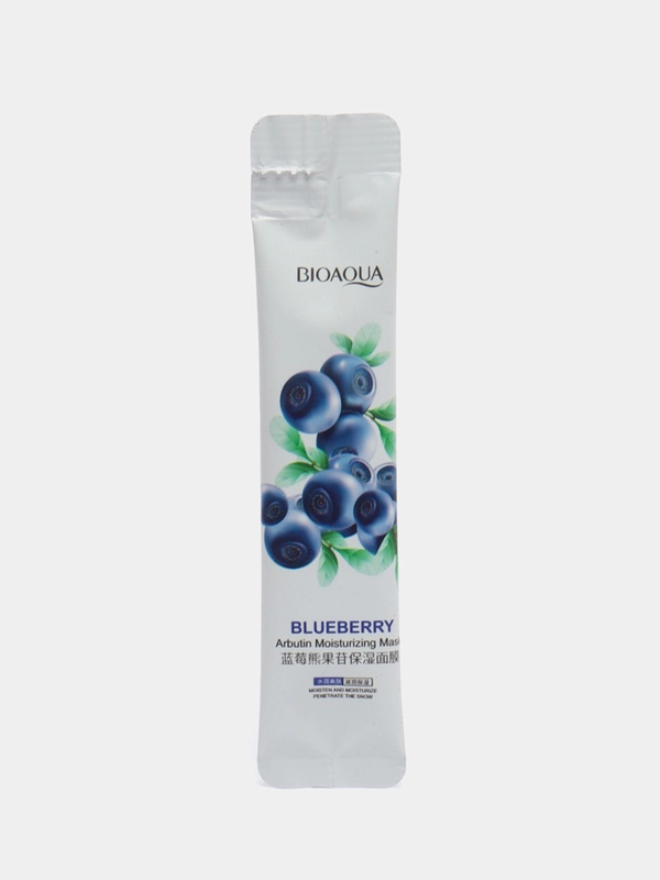 Ночная маска для лица с экстрактом черники Blueberry Arbutin Moisturizing Mask 4мл