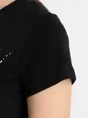 Черный футболка женская