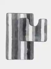 Серебряный коврик для ванной и туалета, размер - 60/100,Производство - Турция