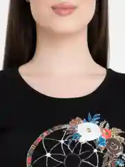 Белый футболка женская с рисунком Ловец снов