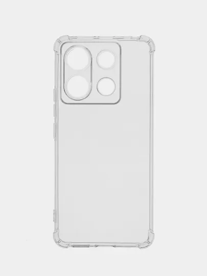 Прозрачный чехол для Xiaomi Redmi Note 13 Pro 5G (Редми Нот 13 Про 5G ), прозрачный, силиконовый