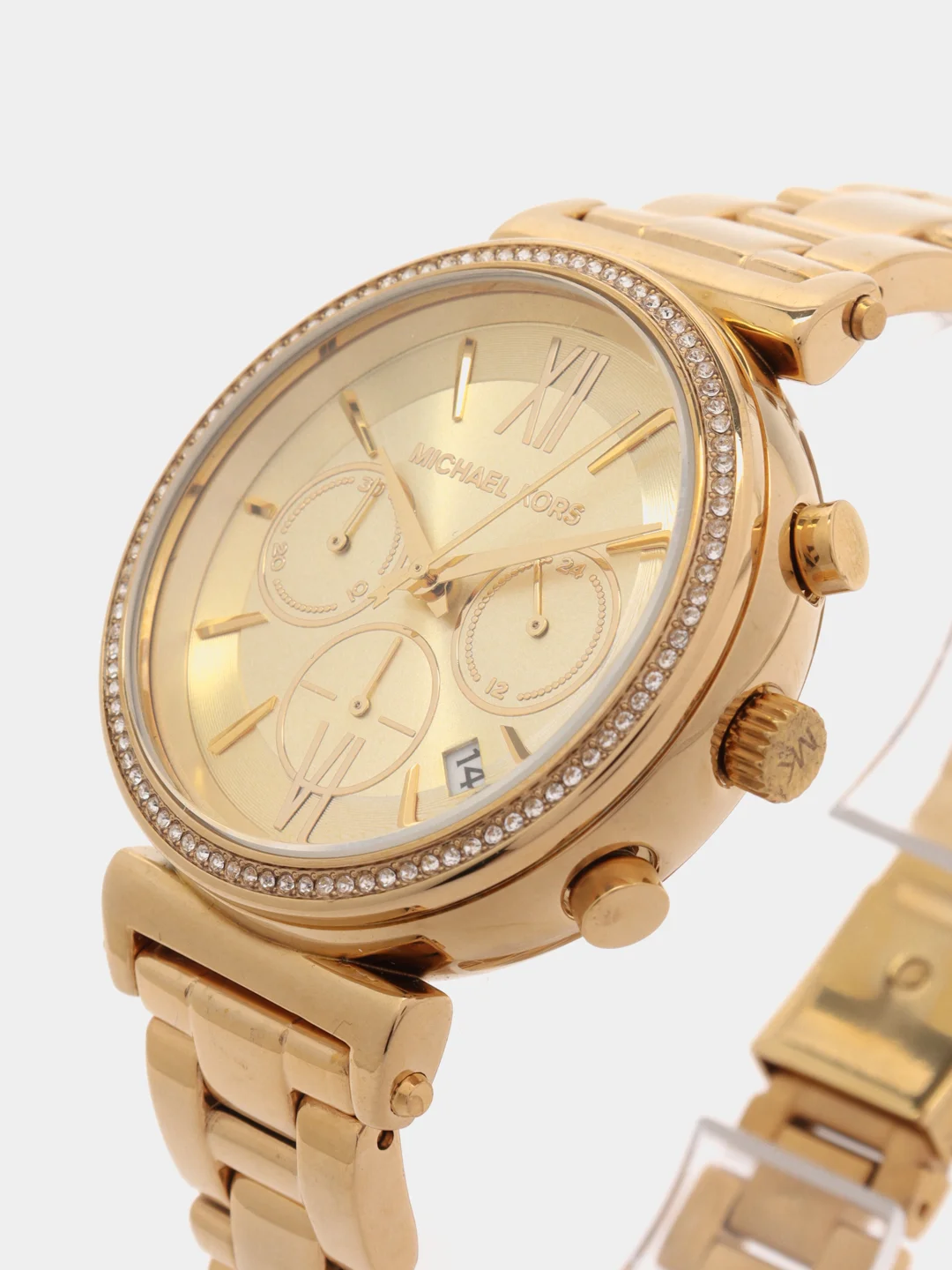 Желтый наручные женские часы Michaell Kors