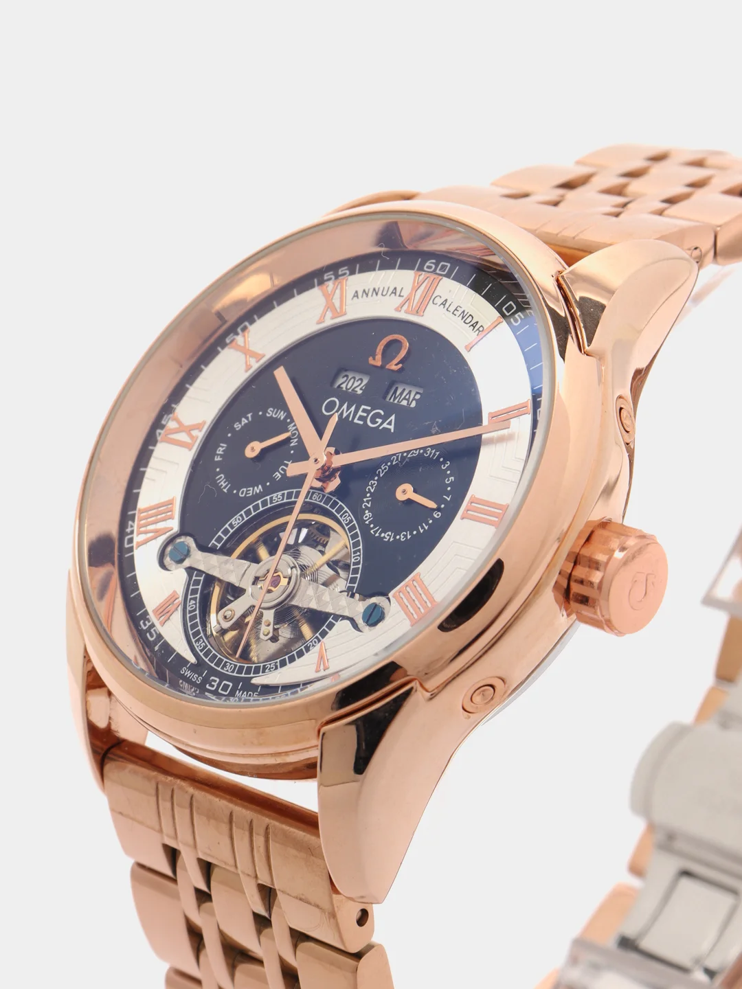 Карамельный часы механические Omega