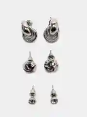 Серьги женские, сережки женские, набор сережек 3 пары