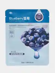 Голубой тканевая маска для лица