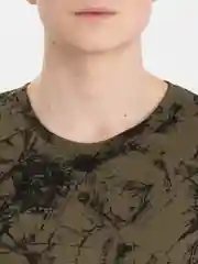Оливковый футболка мужская хлопковая