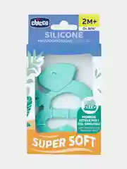 CHICCO Игрушка с зубным кольцом "Хамелеон",голубой, 2мес+