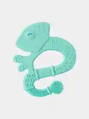 CHICCO Игрушка с зубным кольцом "Хамелеон",голубой, 2мес+