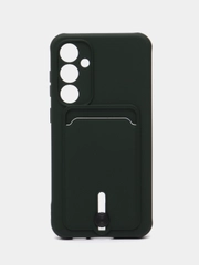 Чехол Samsung Galaxy S23 FE/ Самсунг Галакси С23 ФЕ, силиконовый с карманом для карты