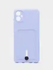 Лавандовый чехол Samsung Galaxy A05 / Самсунг Галакси А05,, силиконовый с карманом для карты
