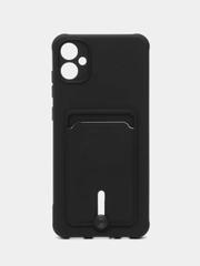 Чехол Samsung Galaxy A05 / Самсунг Галакси А05,, силиконовый с карманом для карты