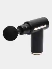 Черный мышечный массажер для тела Fascial Gun,ударный,перкуссионный,антицеллюлитный/ 4 насадки