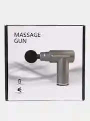 Красный мышечный массажер для тела Fascial Gun,ударный,перкуссионный,антицеллюлитный/ 4 насадки