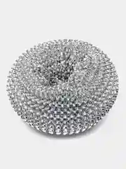 Диспенсер-органайзер DeNASTIA 17,2x14,3x10 (в наборе с металл. губкой и щёткой), серый