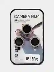 Черный защитные линзы на камеру Со стразами iPhone 11, 13/Pro/ProMax,14/Pro/ProMax 15/pro/Pro мах
