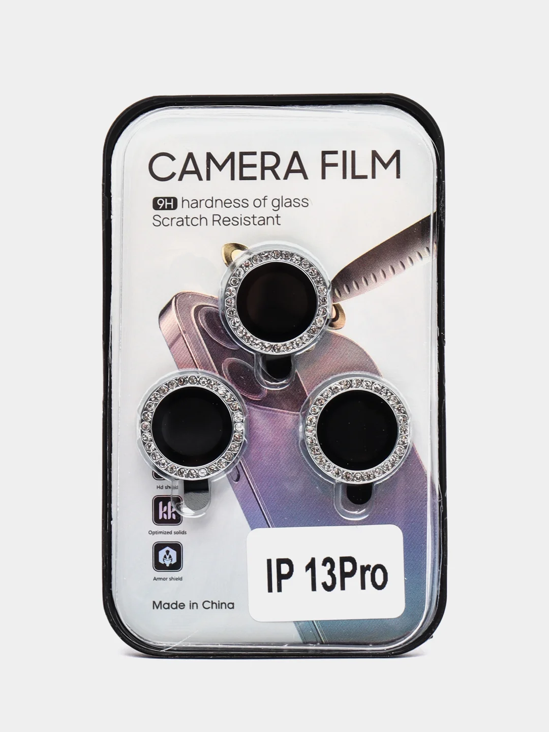 Голубой защитные линзы на камеру Со стразами iPhone 11, 13/Pro/ProMax,14/Pro/ProMax 15/pro/Pro мах