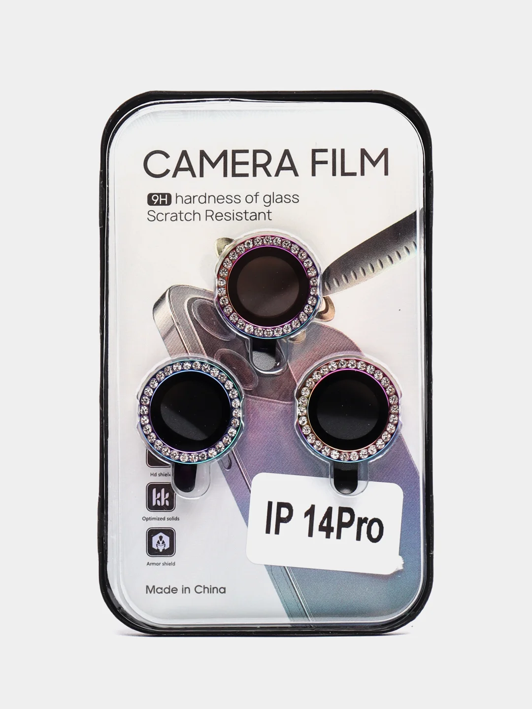 Разноцветный защитные линзы на камеру Со стразами iPhone 11, 13/Pro/ProMax,14/Pro/ProMax 15/pro/Pro мах