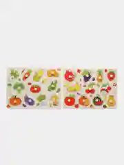 Красный рамка вкладыш для малышей Монтессори/ Деревянные пазлы для развития мелкой моторики