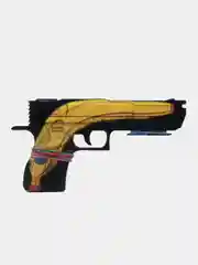 Горчичный деревянный пистолет-резинкострел CS:GO, НЕ наклейка, Драгон глсс, Лесной дух, Банан