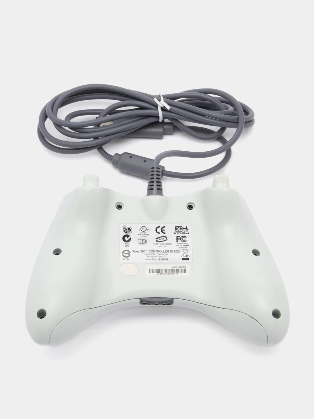 Белый проводной геймпад/джостик XBOX360 и PC controller