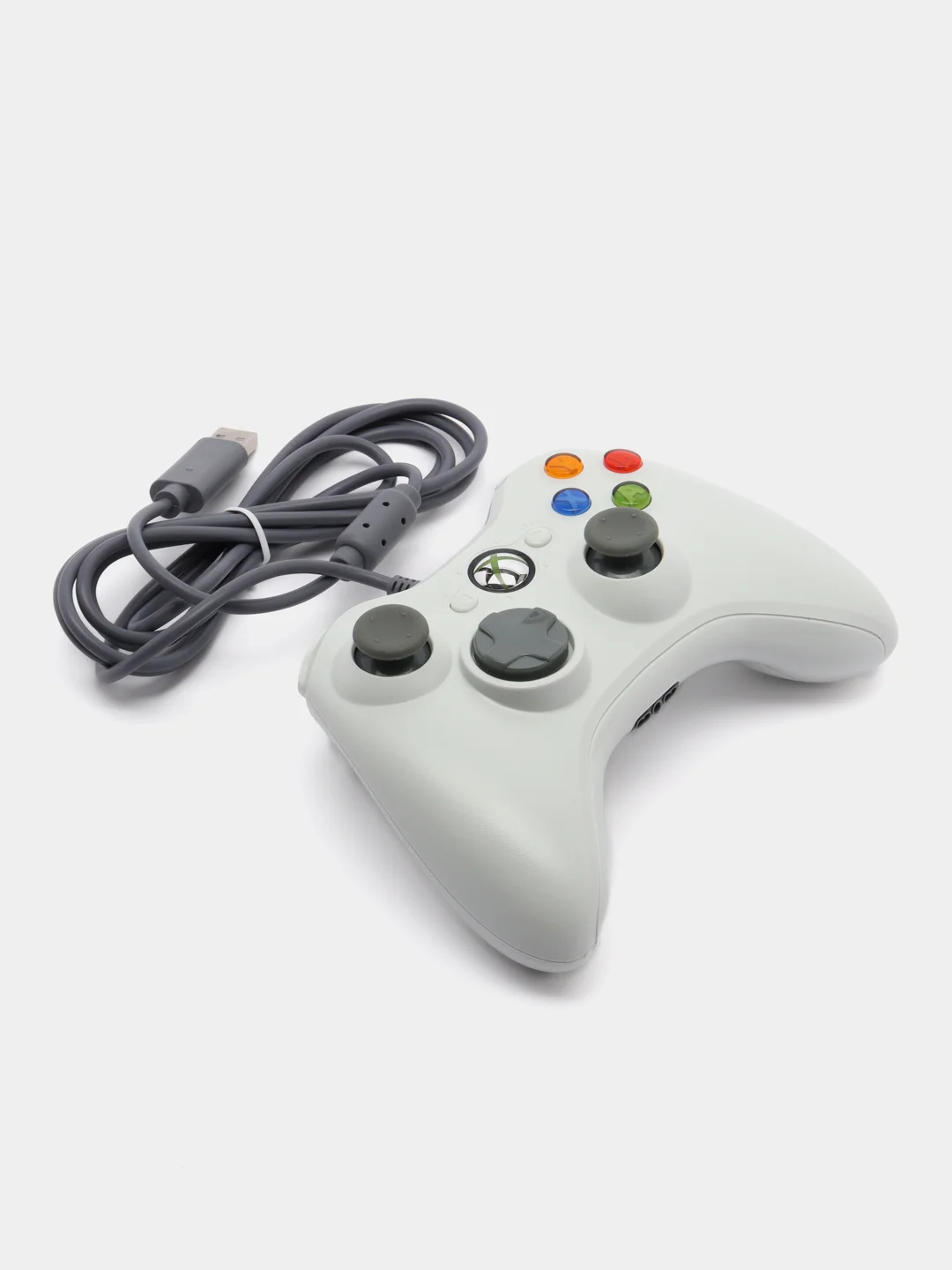 Белый проводной геймпад/джостик XBOX360 и PC controller