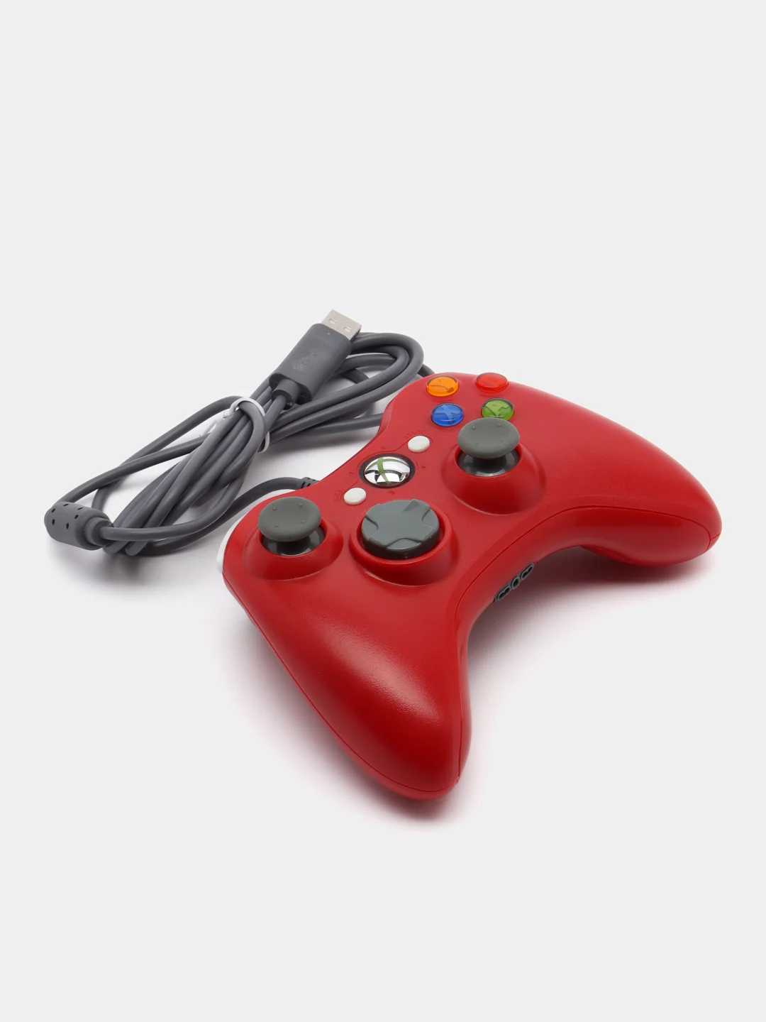 Красный проводной геймпад/джостик XBOX360 и PC controller