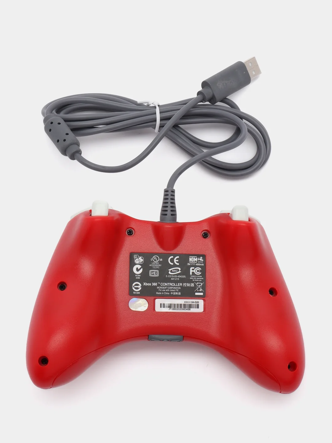Красный проводной геймпад/джостик XBOX360 и PC controller
