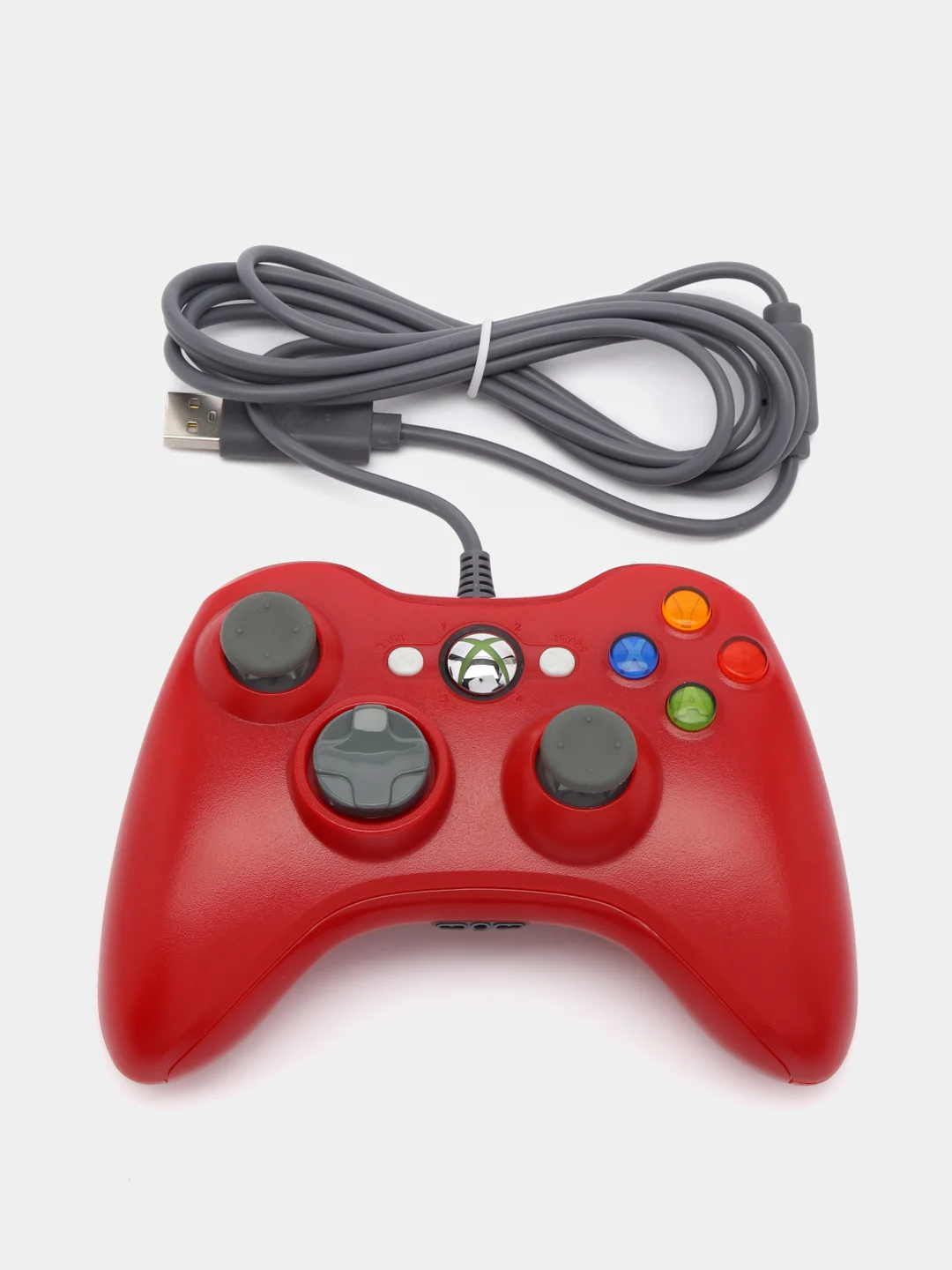 Красный проводной геймпад/джостик XBOX360 и PC controller