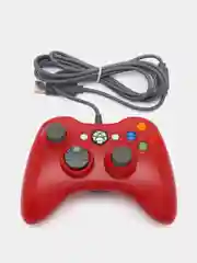 Красный проводной геймпад/джостик XBOX360 и PC controller