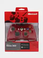 Красный проводной геймпад/джостик XBOX360 и PC controller