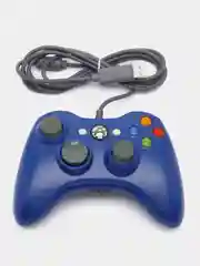 Синий проводной геймпад/джостик XBOX360 и PC controller