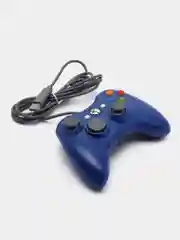Синий проводной геймпад/джостик XBOX360 и PC controller