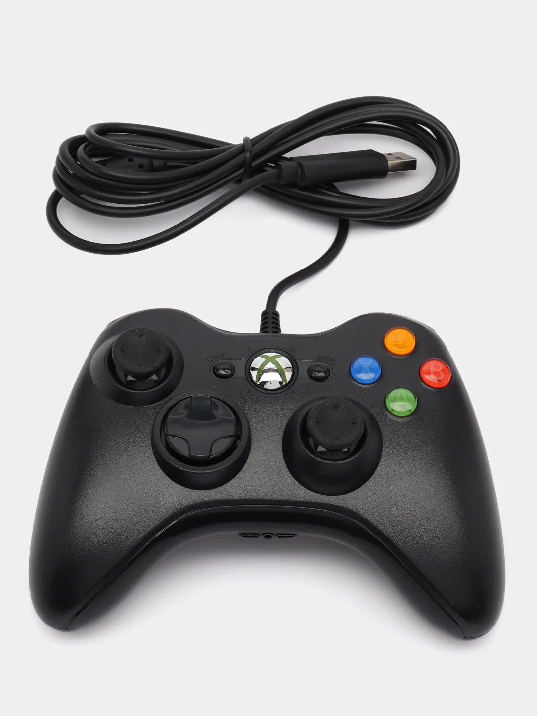 Черный проводной геймпад/джостик XBOX360 и PC controller
