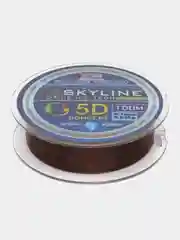 Леска рыболовная Skyline 5D, флюрокарбон, монофильная, прозрачная, для зимней рыбалки