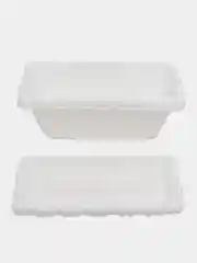 Белый ящик балконный, с поддоном