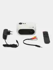 Белый проектор портативный, LED мини, Smart Mini Projector, для домашнего кинотеатра