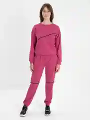 Коралловый женский спортивный костюм: свитшот и штаны