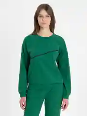 Лесной зеленый женский спортивный костюм: свитшот и штаны